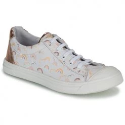 Chaussures Fille Baskets basses GBB MATIA Blanc / Rose
