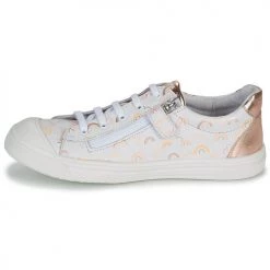 Chaussures Fille Baskets basses GBB MATIA Blanc / Rose -Baskets mode Soldes 18337535 500 D