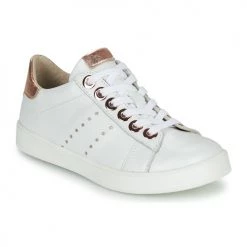 Chaussures Fille Baskets basses Little Mary LAURENE Blanc