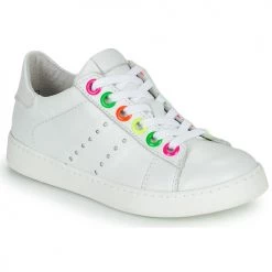 Chaussures Fille Baskets basses Little Mary LAURENE Blanc