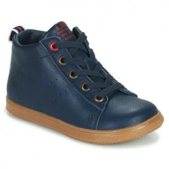 Chaussures Garçon Baskets montantes Little Mary LEON Bleu