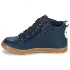 Chaussures Garçon Baskets montantes Little Mary LEON Bleu -Baskets mode Soldes 18351263 500 D
