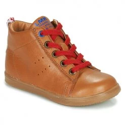 Chaussures Garçon Baskets montantes Little Mary LEON Marron