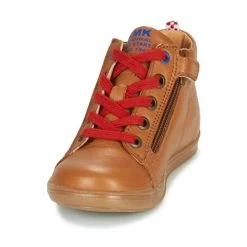 Chaussures Garçon Baskets montantes Little Mary LEON Marron -Baskets mode Soldes 18351265 500 C