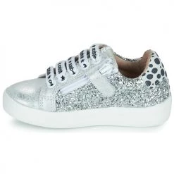 Chaussures Fille Baskets basses Acebo's 5461GL-PLATA-J Argenté -Baskets mode Soldes 18695627 500 D