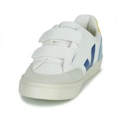 Chaussures Garçon Baskets basses Veja SMALL V-12 VELCRO Blanc / Bleu 6 Chaussures Garçon Baskets basses Veja SMALL V-12 VELCRO Blanc / Bleu -Baskets mode Soldes 18703549 500 C