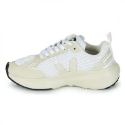 Chaussures Enfant Baskets basses Veja SMALL CANARY Blanc -Baskets mode Soldes 18703552 500 D