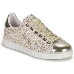 Chaussures Fille Baskets basses Victoria TENIS GLITTER Argenté