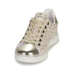 Chaussures Fille Baskets basses Victoria TENIS GLITTER Argenté -Baskets mode Soldes 18749911 500 C