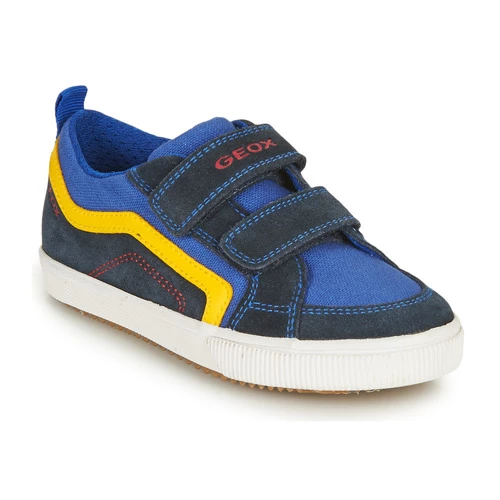 Chaussures Garçon Baskets basses Geox ALONISSO BOY Marine / Jaune 1 Chaussures Garçon Baskets basses Geox ALONISSO BOY Marine / Jaune