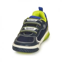 Chaussures Garçon Baskets basses Geox INEK BOY Marine / Jaune -Baskets mode Soldes 18764352 500 C