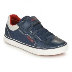 Chaussures Garçon Baskets basses Geox GISLI BOY Marine / Rouge