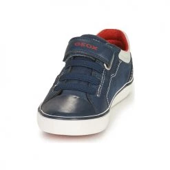 Chaussures Garçon Baskets basses Geox GISLI BOY Marine / Rouge -Baskets mode Soldes 18764359 500 C