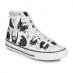 Chaussures Enfant Baskets montantes Converse CHUCK TAYLOR ALL STAR JUNGLE FUN HI Blanc / Multicolore