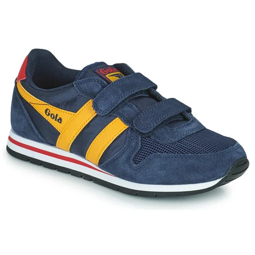 Chaussures Enfant Baskets basses Gola DAYTONA VELCRO Marine / jaune 1 Chaussures Enfant Baskets basses Gola DAYTONA VELCRO Marine / jaune