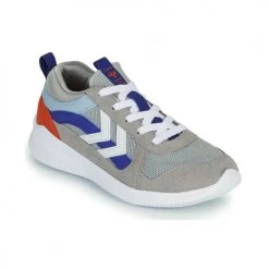 Chaussures Enfant Baskets basses hummel BOUNCE JR Gris / Bleu