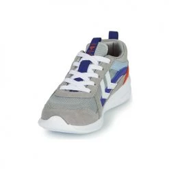 Chaussures Enfant Baskets basses hummel BOUNCE JR Gris / Bleu -Baskets mode Soldes 18853006 500 C