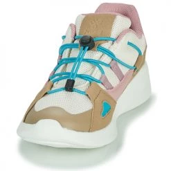 Chaussures Enfant Baskets basses hummel BOUNCE RUNNER TEX JR Beige / Rose -Baskets mode Soldes 18853008 500 C