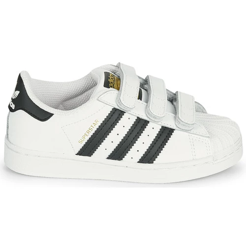 Chaussures Enfant Baskets basses adidas Originals SUPERSTAR CF C Blanc / Noir 2 Chaussures Enfant Baskets basses adidas Originals SUPERSTAR CF C Blanc / Noir – Image 2