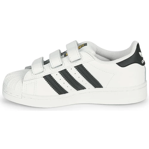 Chaussures Enfant Baskets basses adidas Originals SUPERSTAR CF C Blanc / Noir 4 Chaussures Enfant Baskets basses adidas Originals SUPERSTAR CF C Blanc / Noir – Image 4