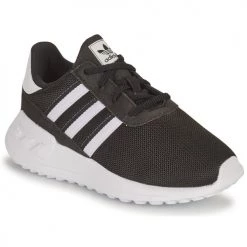Chaussures Garçon Baskets basses adidas Originals LA TRAINER LITE EL I Noir / Blanc