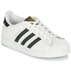 Chaussures Enfant Baskets basses adidas Originals SUPERSTAR C Blanc / Noir