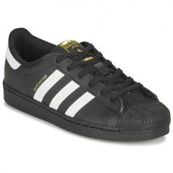 Chaussures Enfant Baskets basses adidas Originals SUPERSTAR C Noir / Blanc