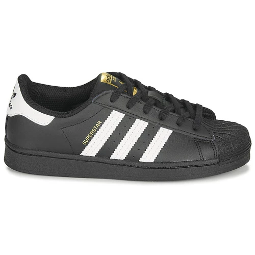 Chaussures Enfant Baskets basses adidas Originals SUPERSTAR C Noir / Blanc 2 Chaussures Enfant Baskets basses adidas Originals SUPERSTAR C Noir / Blanc – Image 2