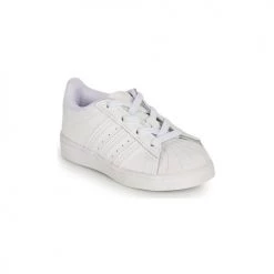 Chaussures Enfant Baskets basses adidas Originals SUPERSTAR EL I Blanc / Iridescent