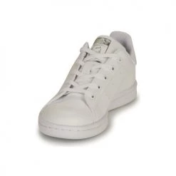 Chaussures Fille Baskets basses adidas Originals STAN SMITH C ECO-RESPONSABLE Blanc / Rose Iridescent -Baskets mode Soldes 18898700 500 C