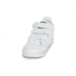 Chaussures Enfant Baskets basses adidas Originals STAN SMITH CF I ECO-RESPONSABLE Blanc / Vert -Baskets mode Soldes 18898707 500 C