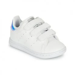 Chaussures Fille Baskets basses adidas Originals STAN SMITH CF I ECO-RESPONSABLE Blanc / Iridescent