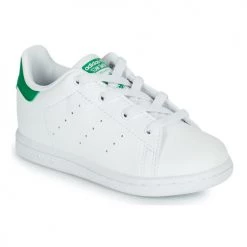 Chaussures Enfant Baskets basses adidas Originals STAN SMITH EL I ECO-RESPONSABLE Blanc / Vert