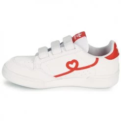 Chaussures Fille Baskets basses adidas Originals CONTINENTAL 80 CF C Blanc / Rouge -Baskets mode Soldes 18898757 500 D
