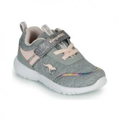 Chaussures Fille Baskets basses Kangaroos KY-CHUMMY EV Gris / Rose
