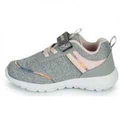 Chaussures Fille Baskets basses Kangaroos KY-CHUMMY EV Gris / Rose -Baskets mode Soldes 18912666 500 D