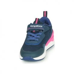 Chaussures Fille Baskets basses Kangaroos KD-GYM EV Bleu / Rose -Baskets mode Soldes 18912684 500 C