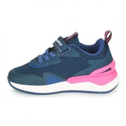 Chaussures Fille Baskets basses Kangaroos KD-GYM EV Bleu / Rose -Baskets mode Soldes 18912684 500 D