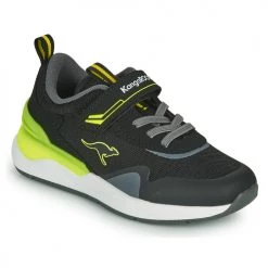 Chaussures Garçon Baskets basses Kangaroos KD-GYM EV Noir / Jaune