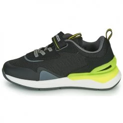 Chaussures Garçon Baskets basses Kangaroos KD-GYM EV Noir / Jaune -Baskets mode Soldes 18912685 500 D