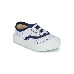Chaussures Enfant Baskets basses Citrouille et Compagnie MY LOVELY TRAINERS Blanc imprimé