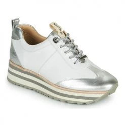 Chaussures Femme Baskets basses JB Martin 4CANDIO Argenté / Blanc