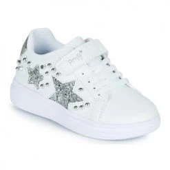 Chaussures Fille Baskets basses Primigi NOLLA Blanc / Argente