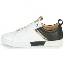 Chaussures Femme Baskets basses JB Martin GELATO Blanc / Noir -Baskets mode Soldes 18987241 500 D