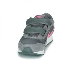 Chaussures Fille Baskets basses Nike MD VALIANT PS Gris / Rose -Baskets mode Soldes 19008264 500 C