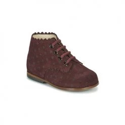 Chaussures Fille Baskets montantes Little Mary VIVALDI Bordeaux