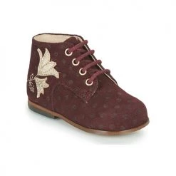 Chaussures Fille Baskets montantes Little Mary MEIGE Bordeaux
