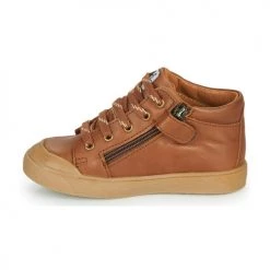 Chaussures Garçon Baskets montantes GBB LEON Marron -Baskets mode Soldes 19315680 500 D