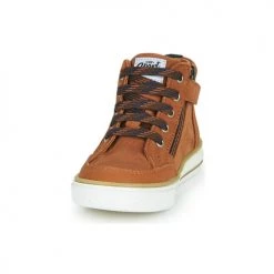 Chaussures Garçon Baskets montantes GBB NATHAN Marron -Baskets mode Soldes 19315727 500 C