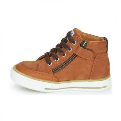 Chaussures Garçon Baskets montantes GBB NATHAN Marron -Baskets mode Soldes 19315727 500 D